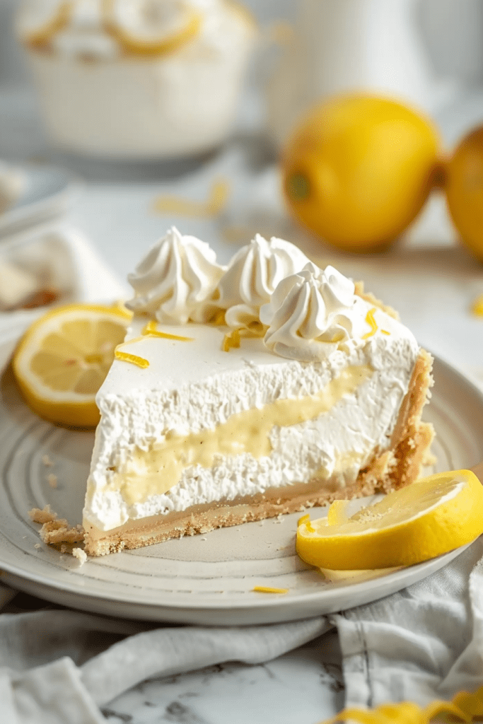 Serving Lemonade Pie