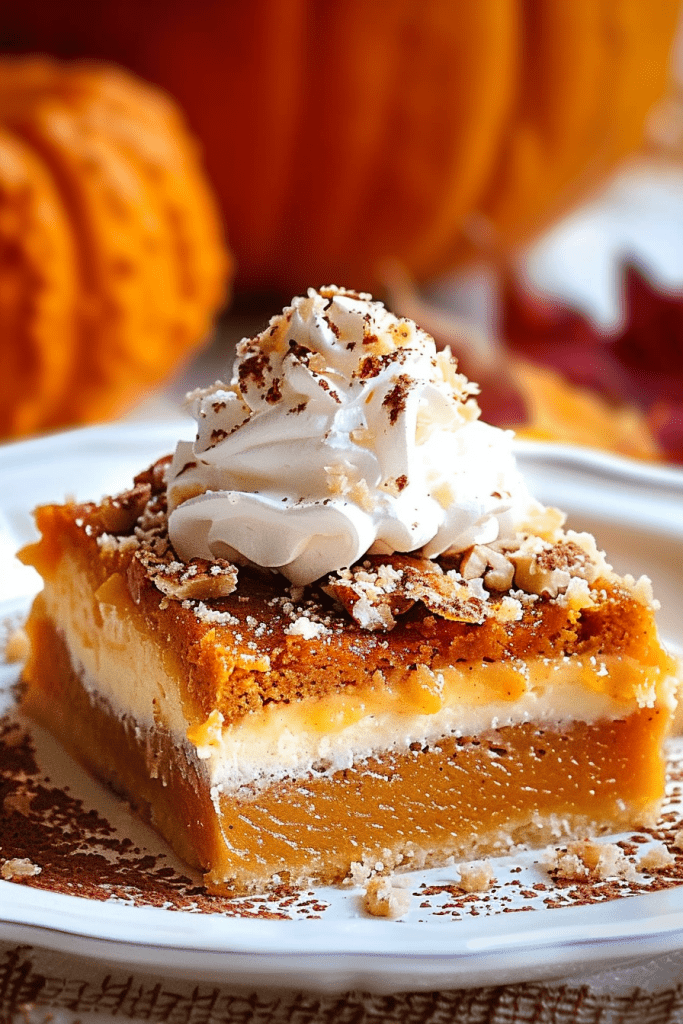 Serving Pumpkin Pie Cake