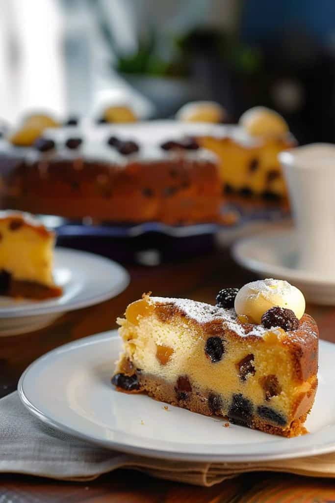 Serving Simnel Cake