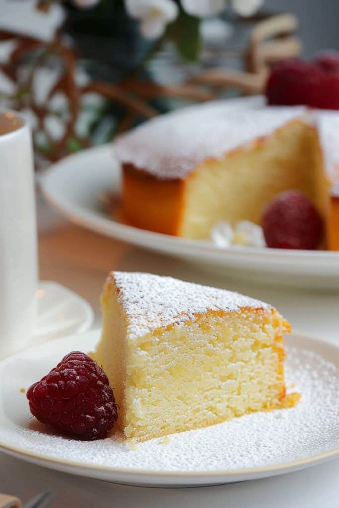 Serving the Old-Fashioned Hot Milk Cake