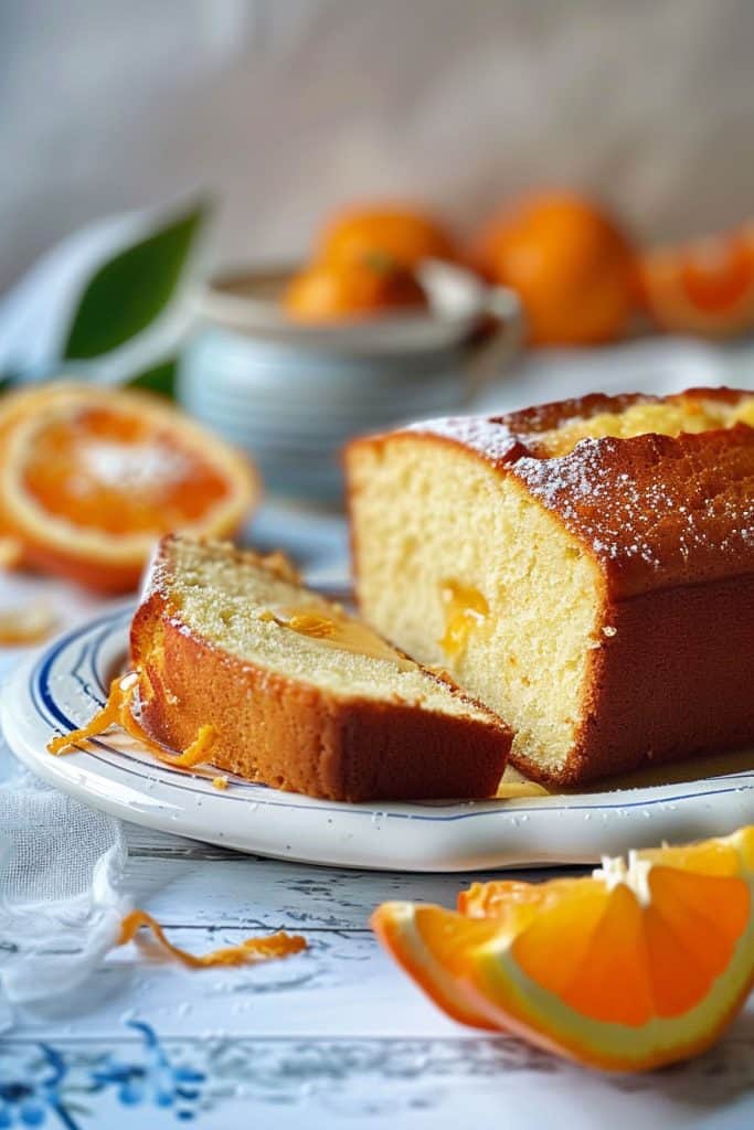 Serving the Orange Yogurt Cake