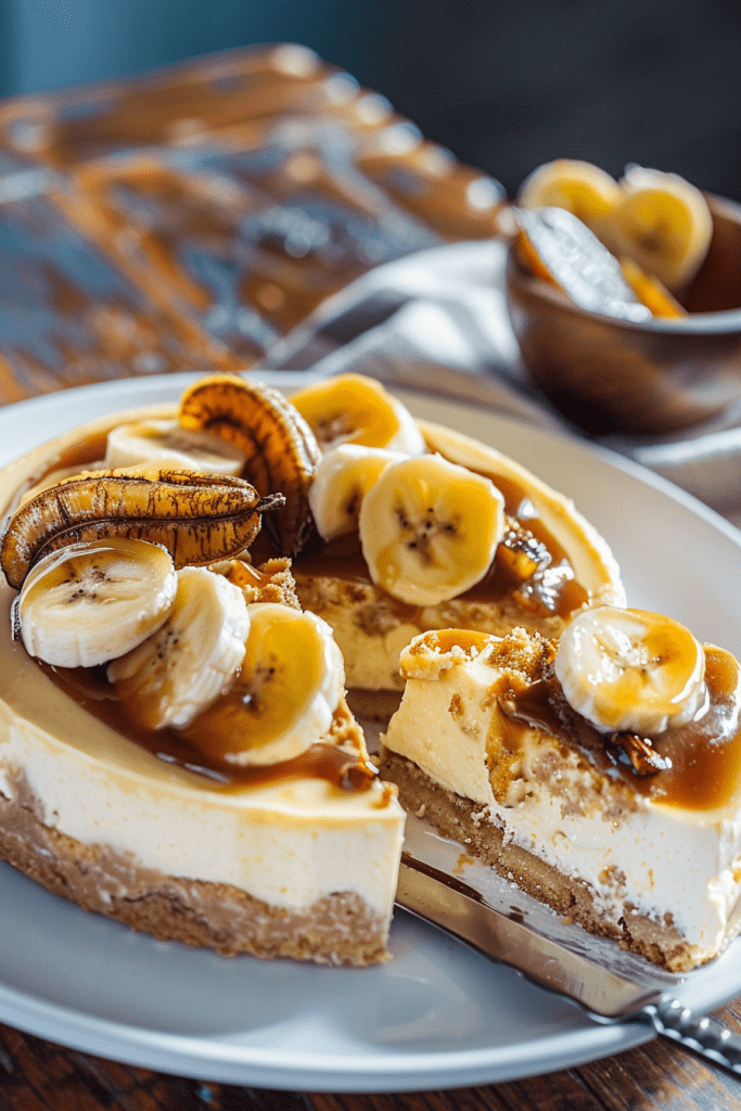 Storage Bananas Foster Cheesecake