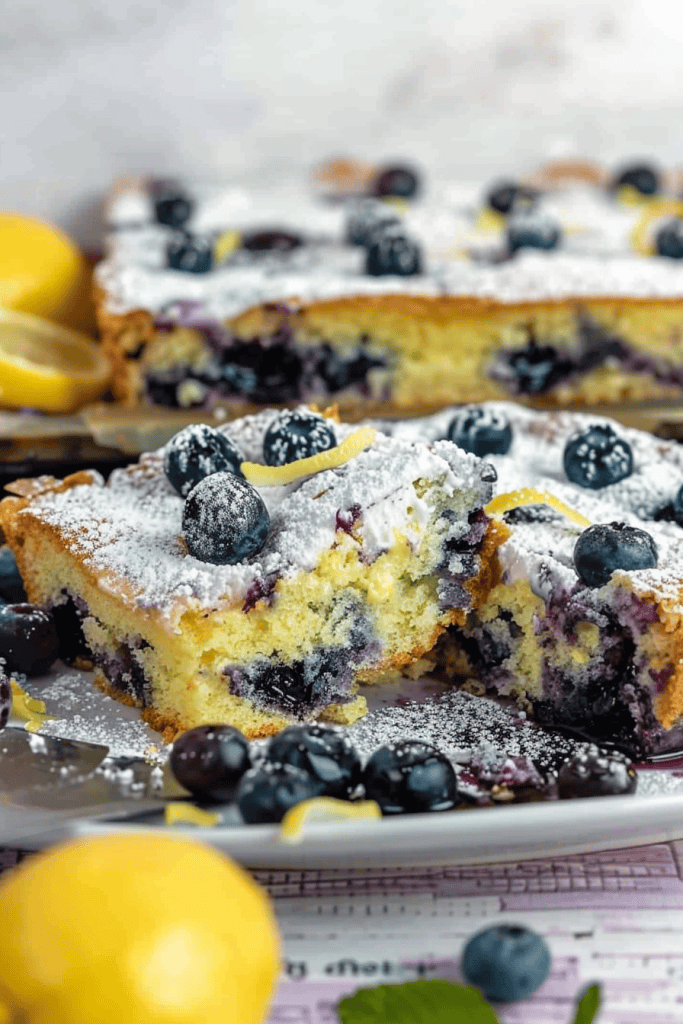 Storage Blueberry Lemon Gooey Butter Cake