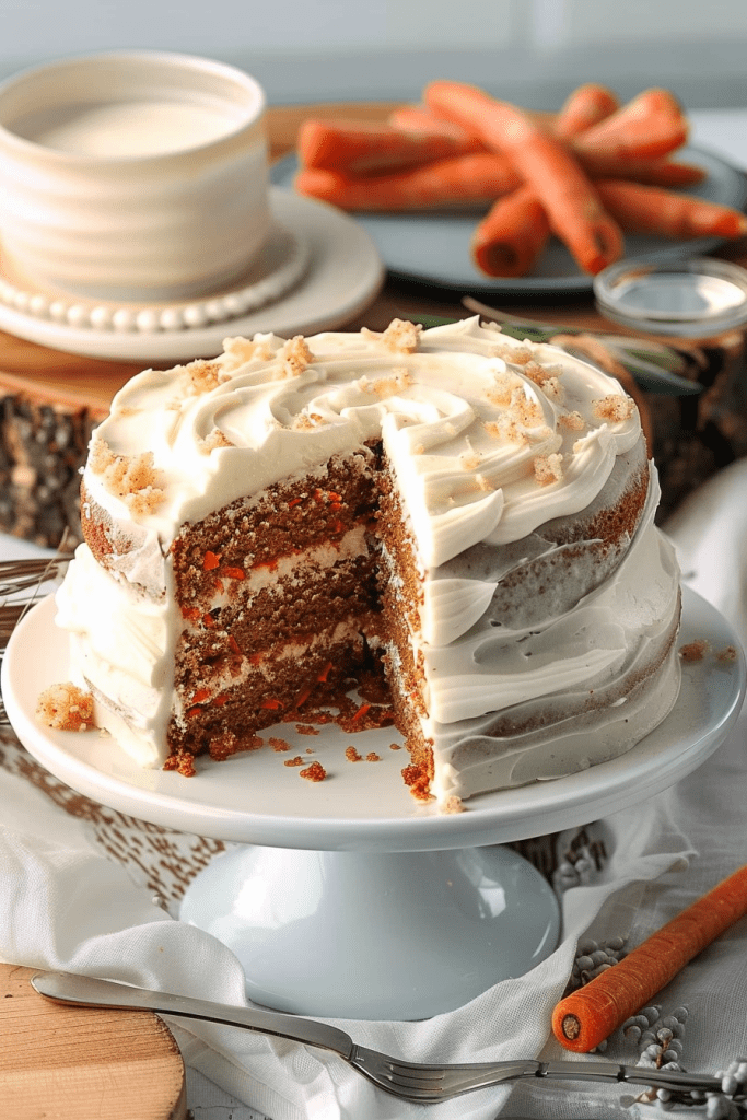 Storage Classic Carrot Cake with Fluffy Cream Cheese Frosting