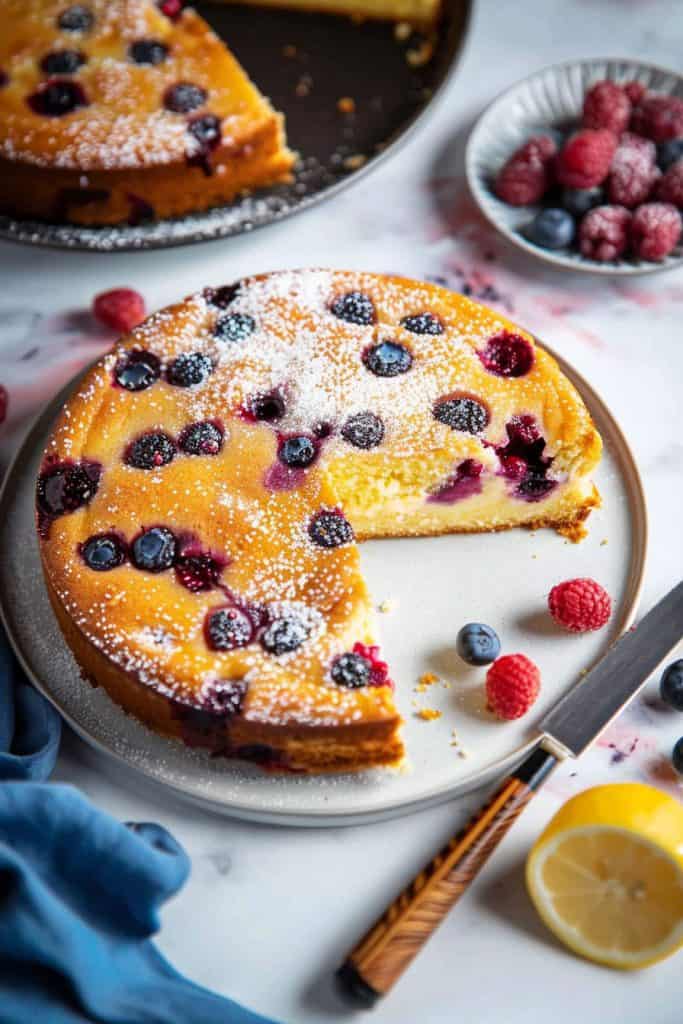 Storage Lemon Berry Yogurt Cake