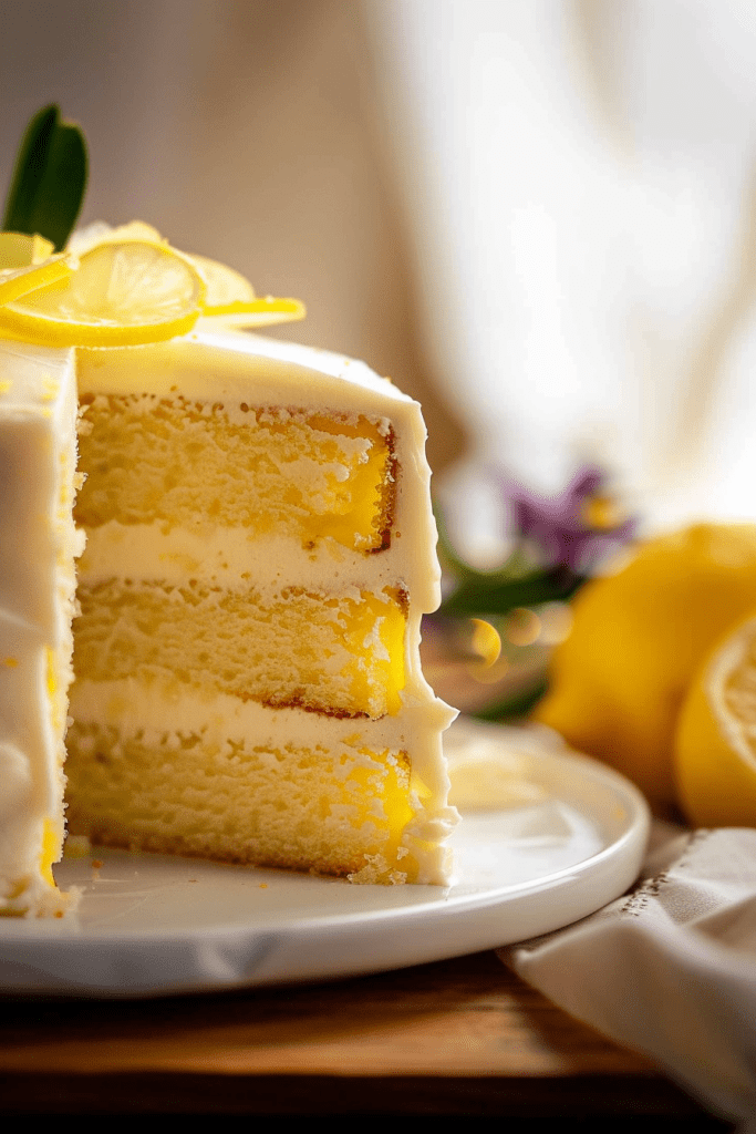 Storage Lemon Layer Cake with Lemon Cream Cheese Frosting