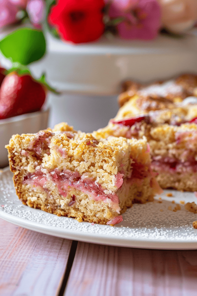 Storage Rhubarb Coffee Cake