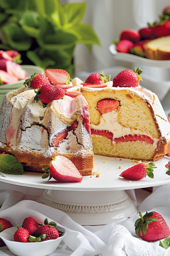 Storage Strawberry Cream Cheese Pound Cake