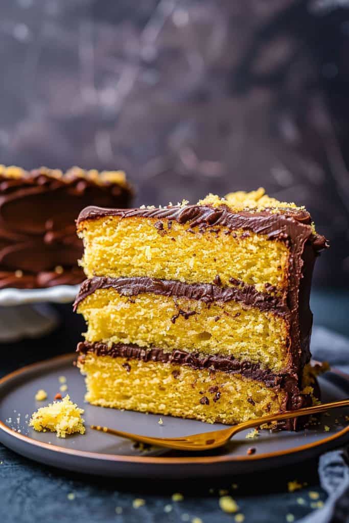 Storage and Serving Yellow Velvet Cake