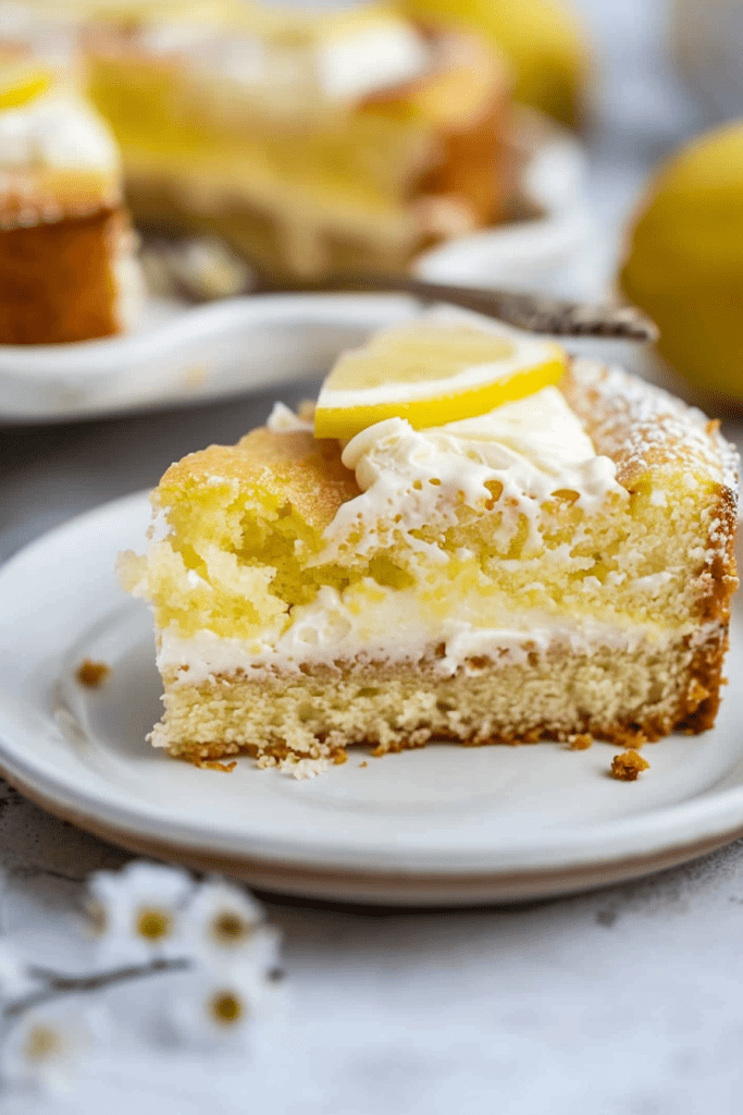 Storing Lemon Earthquake Cake