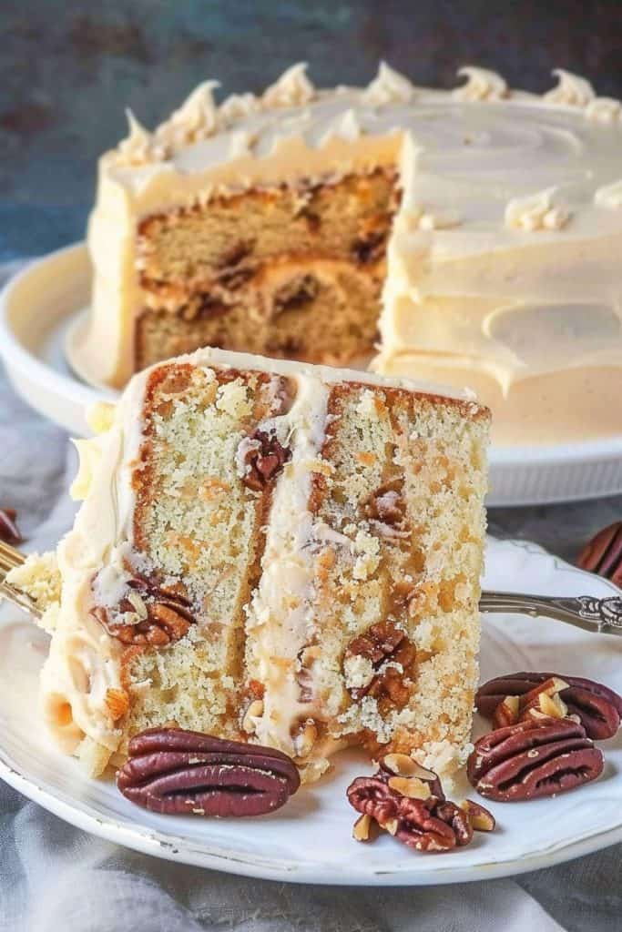 Storing the Maple Pecan Cake with Maple Buttercream