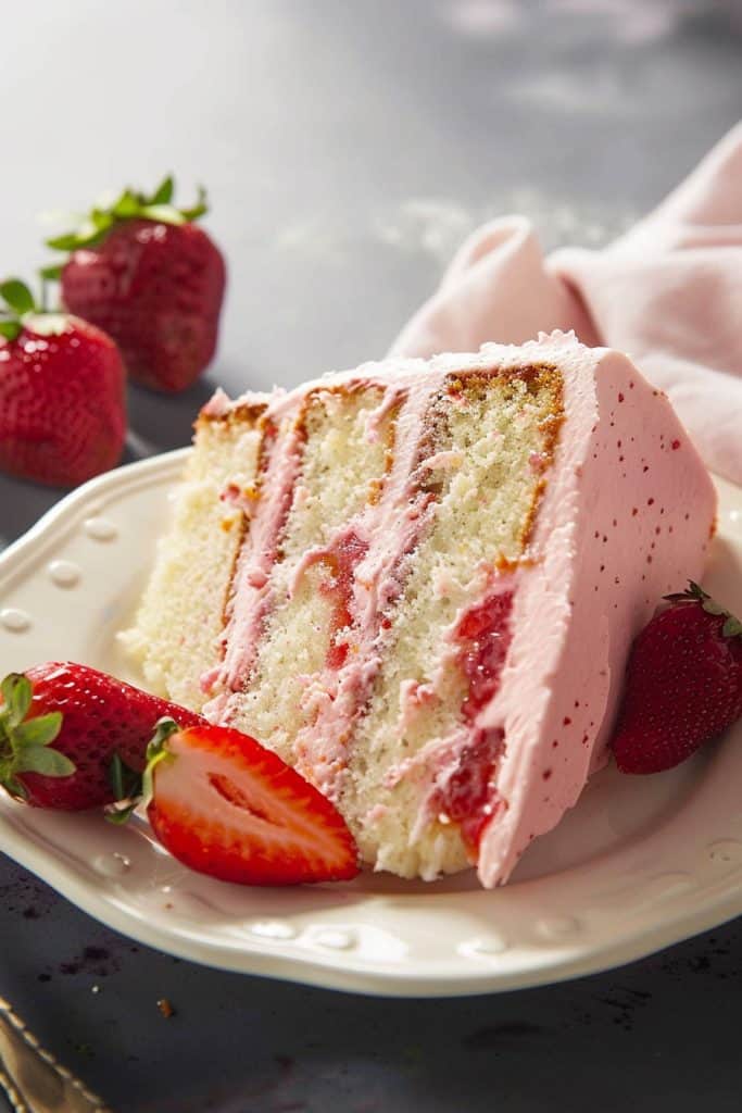 Strawberry Cake from Scratch