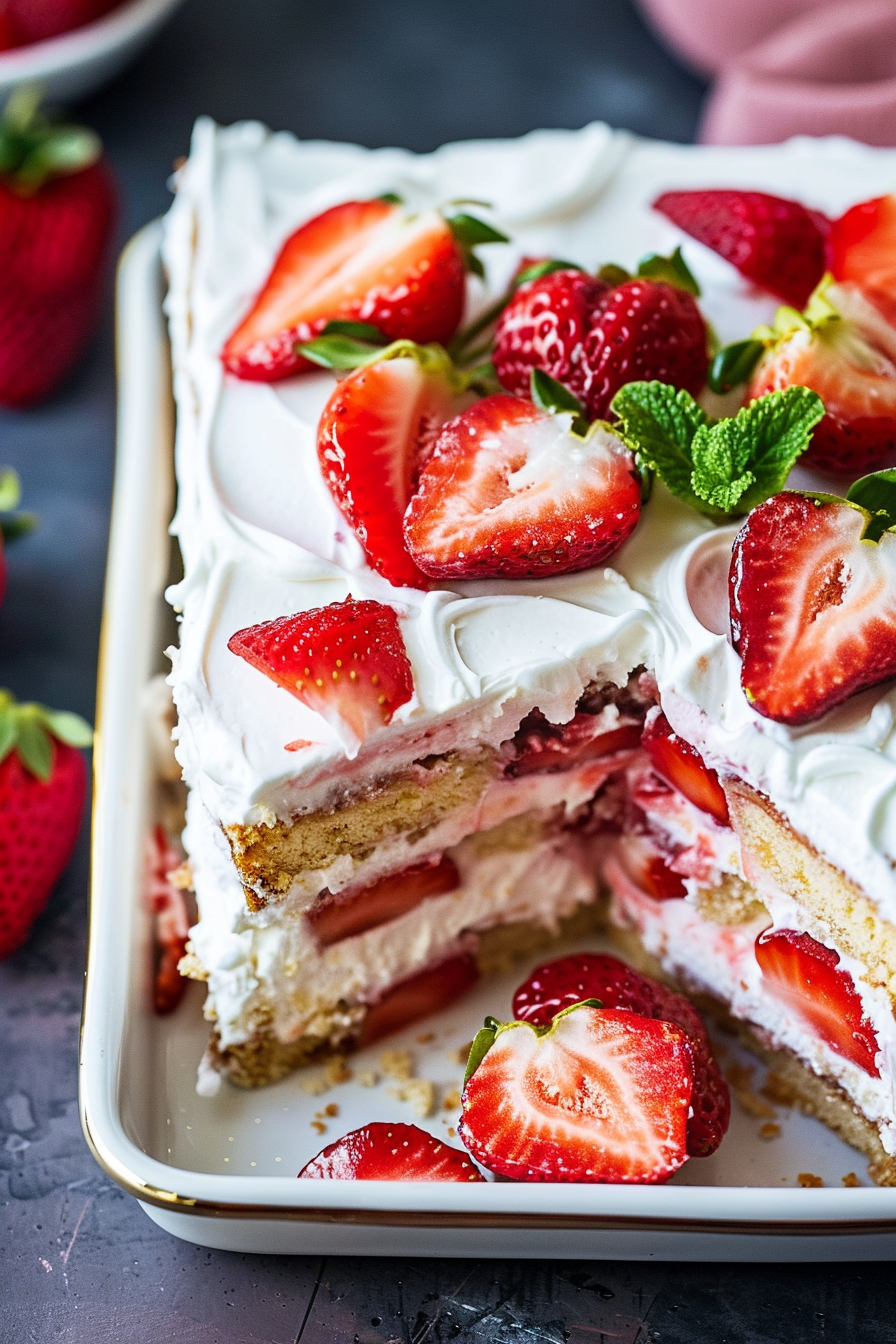 Strawberry Icebox Cake Recipe