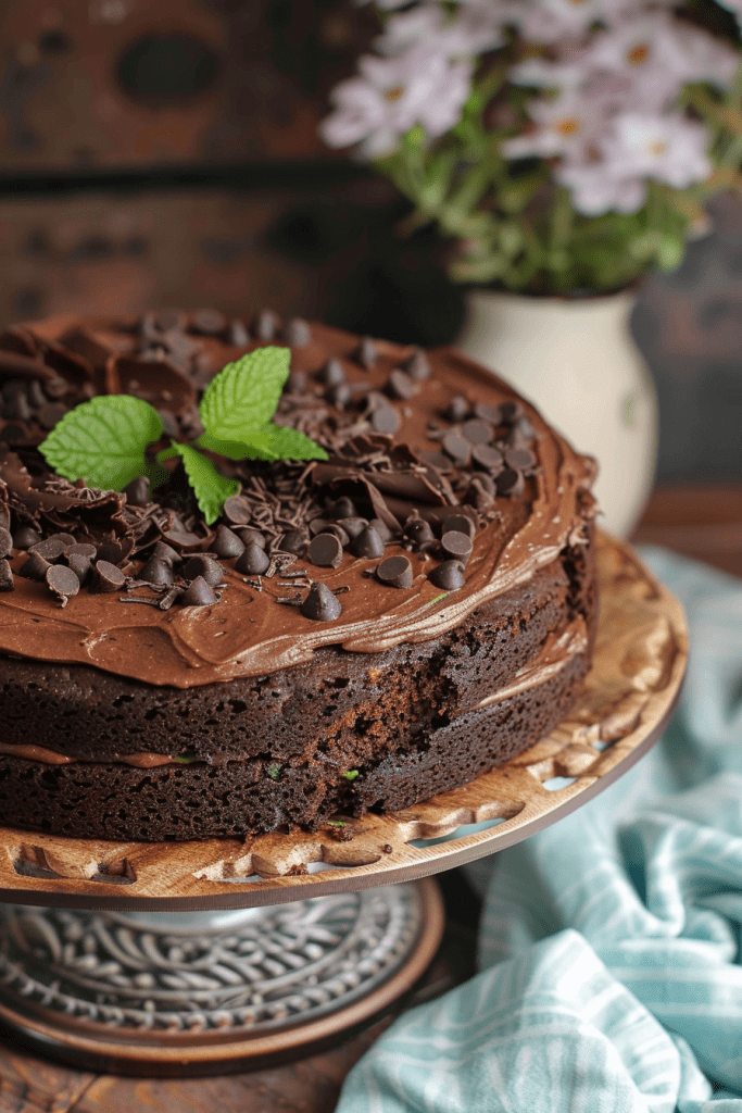 Zucchini Double Chocolate Cake Recipe