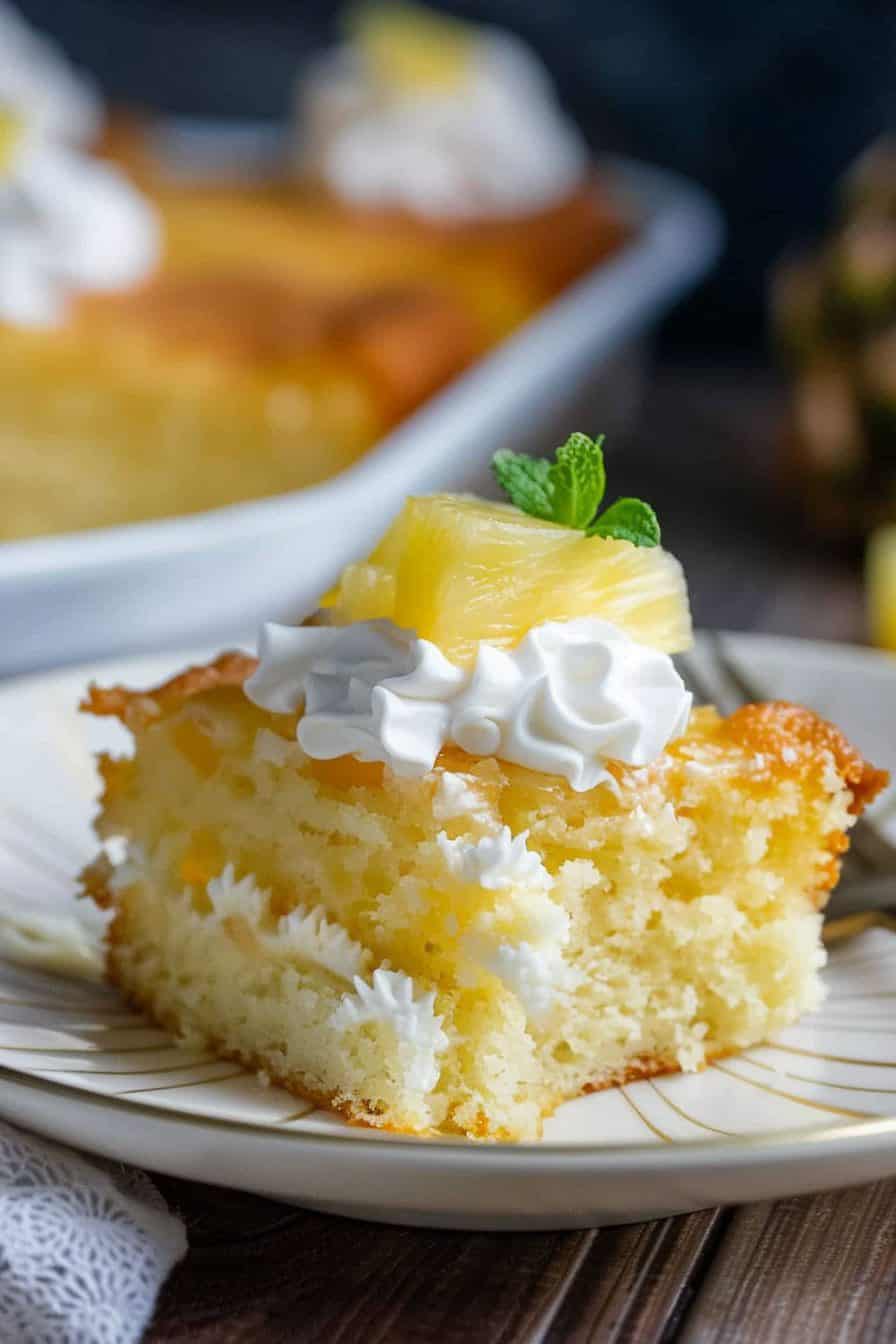 2-Ingredient Pineapple Cake Recipe