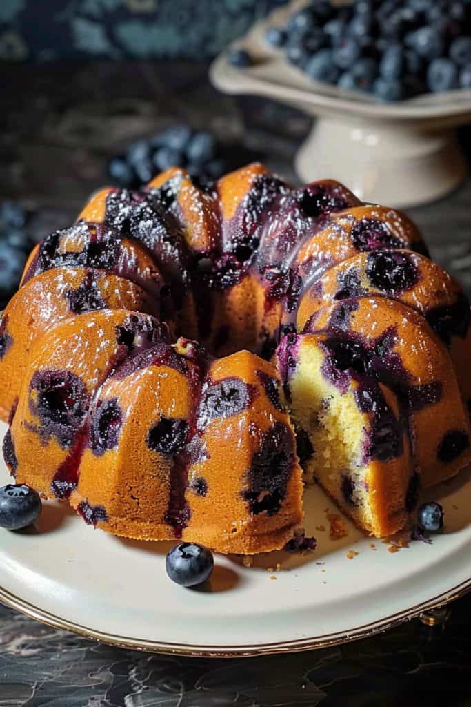 Bake The Blueberry Cream Cheese Pound Cake