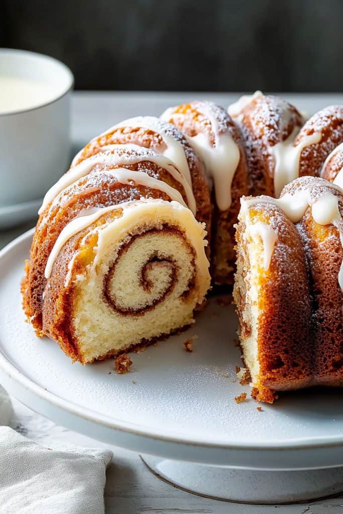 Bake the Cinnamon Roll Bundt Cake