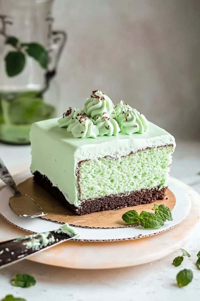 Bake the Creme de Menthe Cake