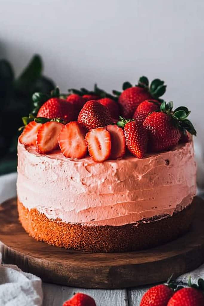 Bake the Gluten Free Vegan Strawberry Cake