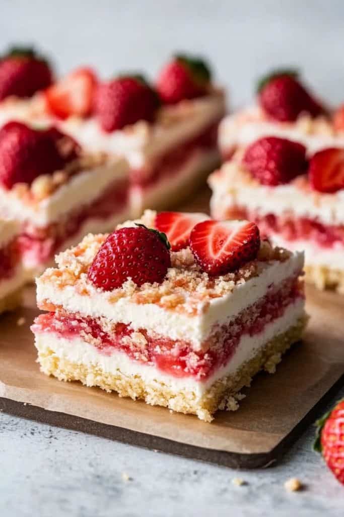 Bake the Strawberry Shortcake Bars