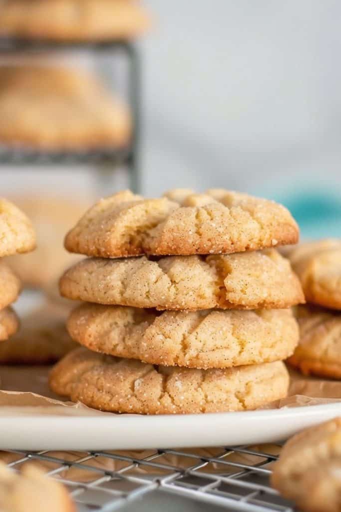 Baking Peanut Butter Snickerdoodles