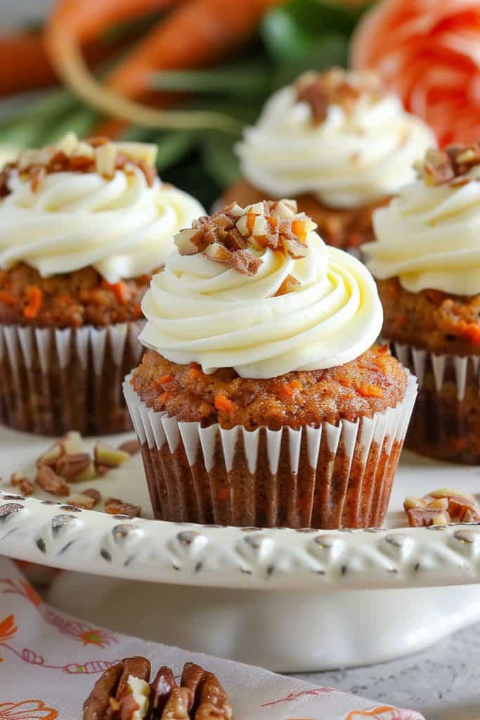 Baking the Carrot Cupcakes with White Chocolate Cream Cheese Icing