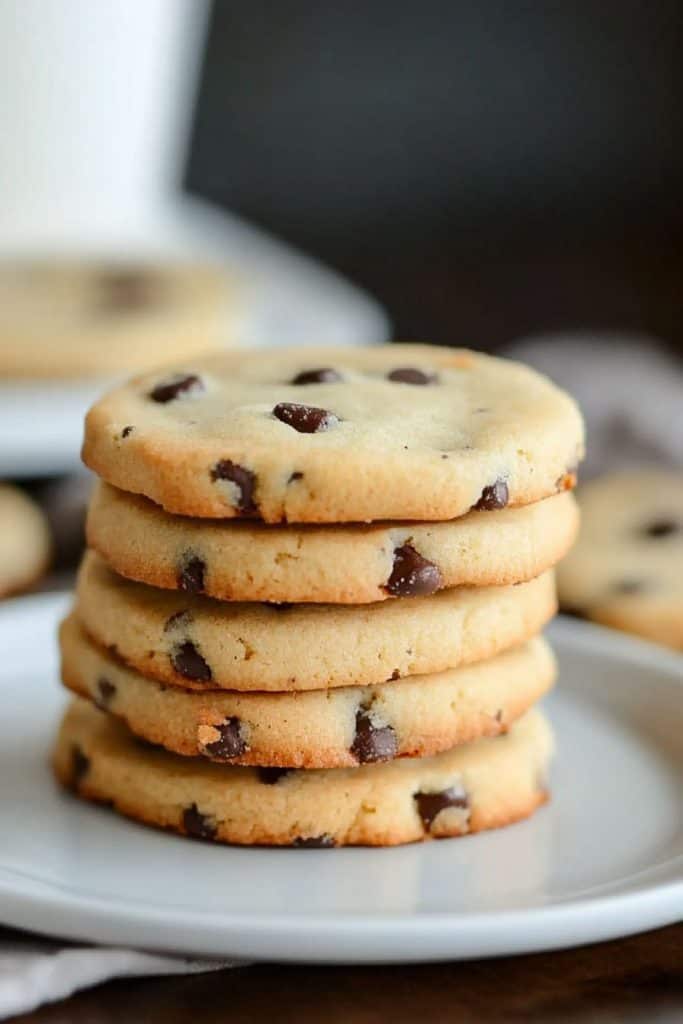 Baking the Chocolate Chip Shortbread Cookies