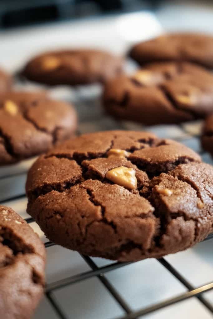 Baking the Chocolate Peanut Butter Cookies