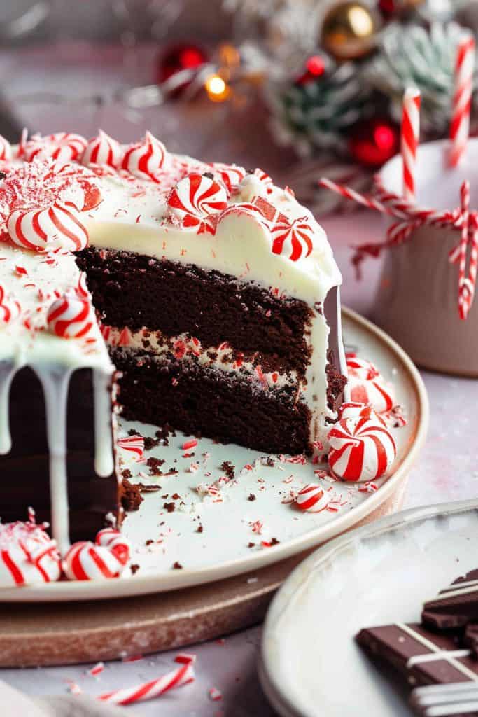 Baking the Chocolate Peppermint Cake