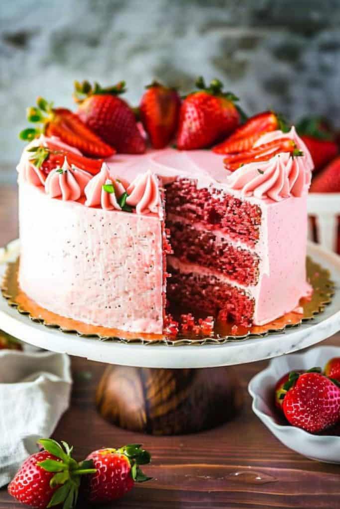 Baking the Ultimate Fresh Strawberry Cake