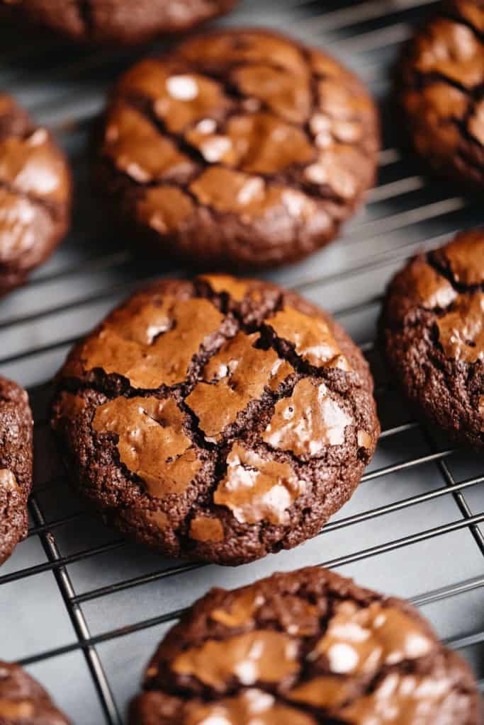 Baking the Fudgy Brownie Cookies