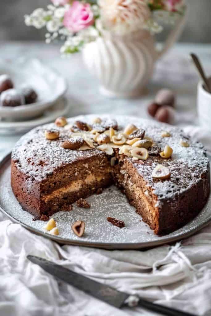 Baking the Italian Hazelnut Cake