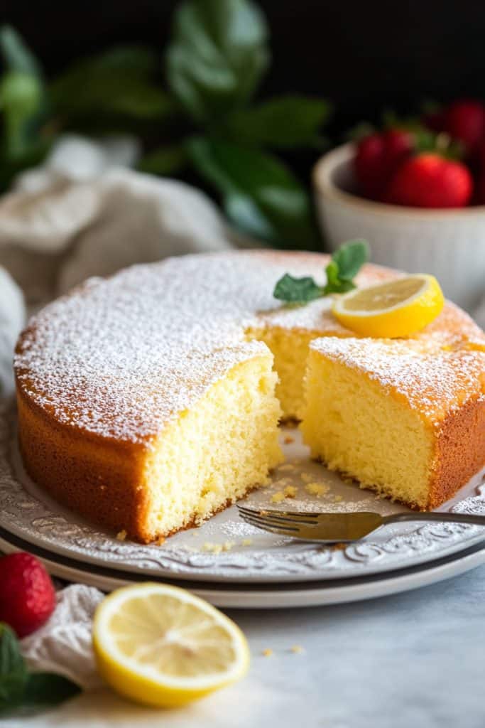 Baking the Italian Style Lemon Ricotta Cake