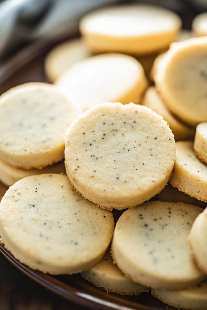 Baking the London Fog Shortbread Cookies