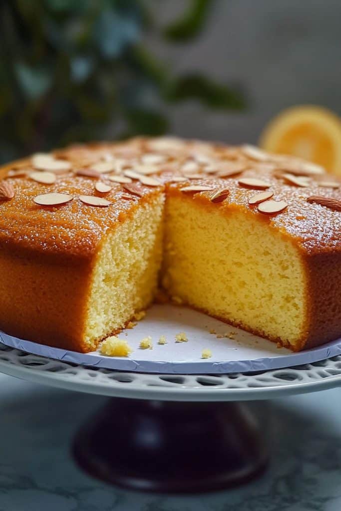 Baking the Orange Almond Semolina Cake