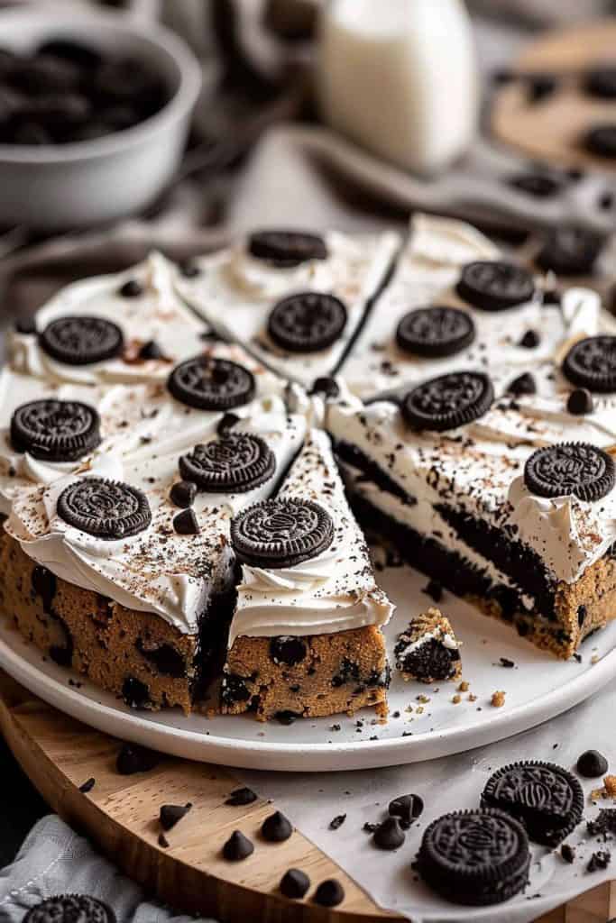 Baking the Oreo Cookie Cake