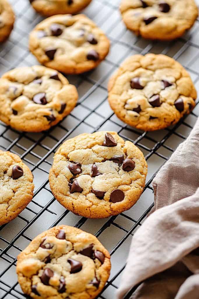 Baking the Peanut Butter Chocolate Chip Cookies