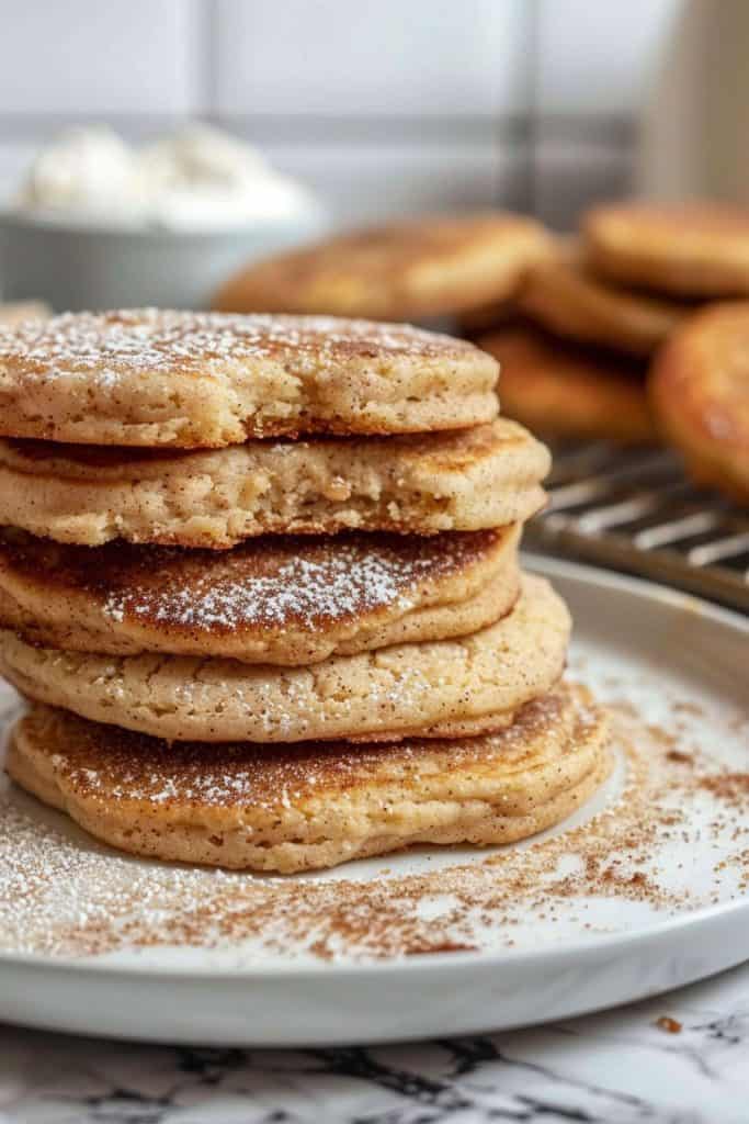 Baking the Snickerdoodle Pancakes