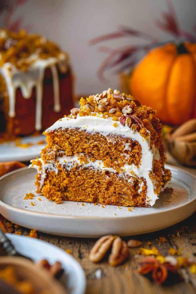 Baking the Sour Cream Pumpkin Cake