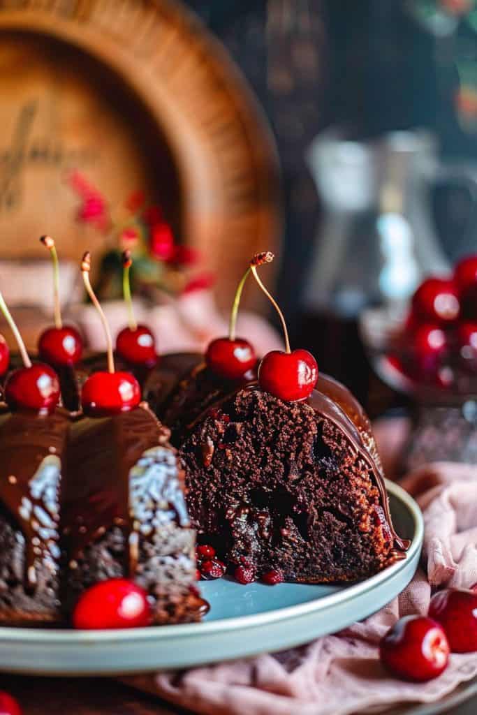 Chocolate Cherry Bundt Cake Recipe