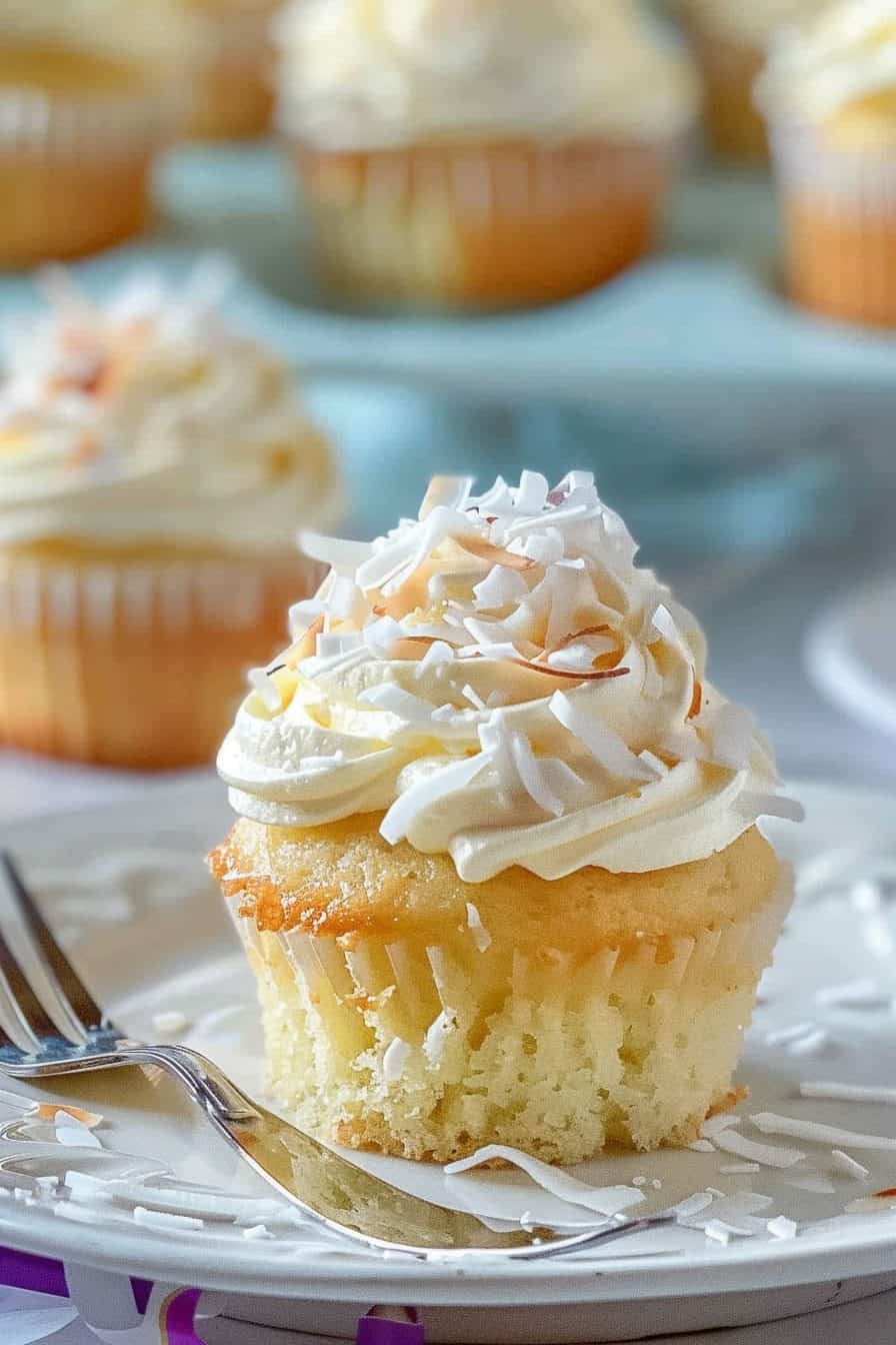 Coconut Cream Cupcakes Recipe