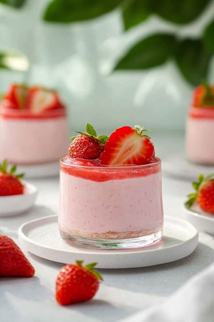 Cooking the Strawberry Mousse