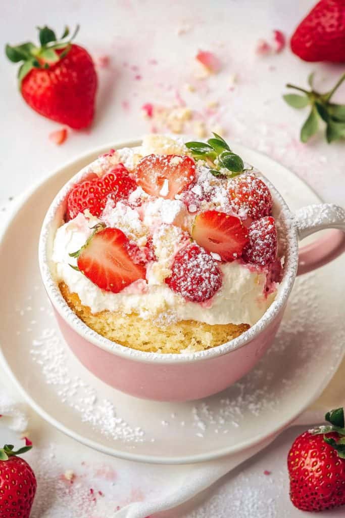 Cooking the Strawberry Shortcake Mug Cake