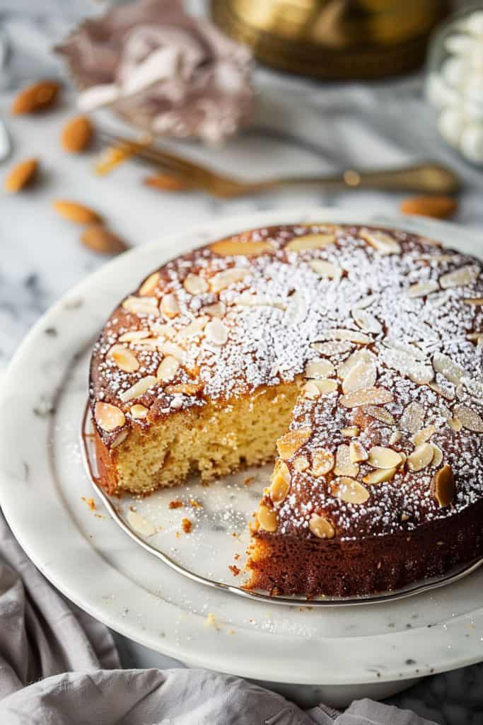 Delicious Almond Cardamom Cake