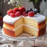 Delicious British Victoria Sponge Cake