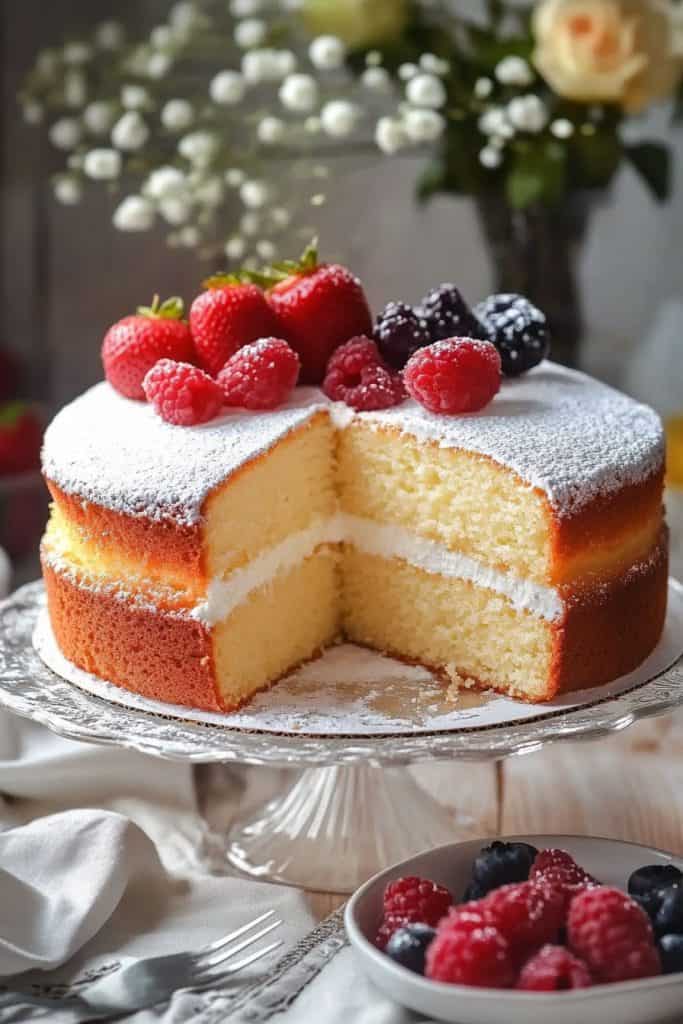 Delicious British Victoria Sponge Cake