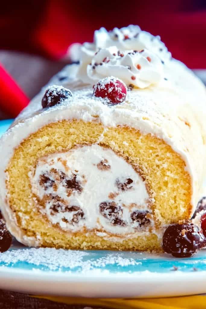 Delicious Cannoli Cake Roll