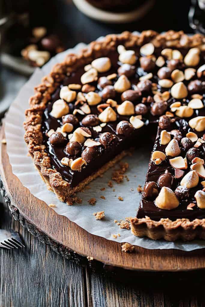 Delicious Chocolate Hazelnut Tart