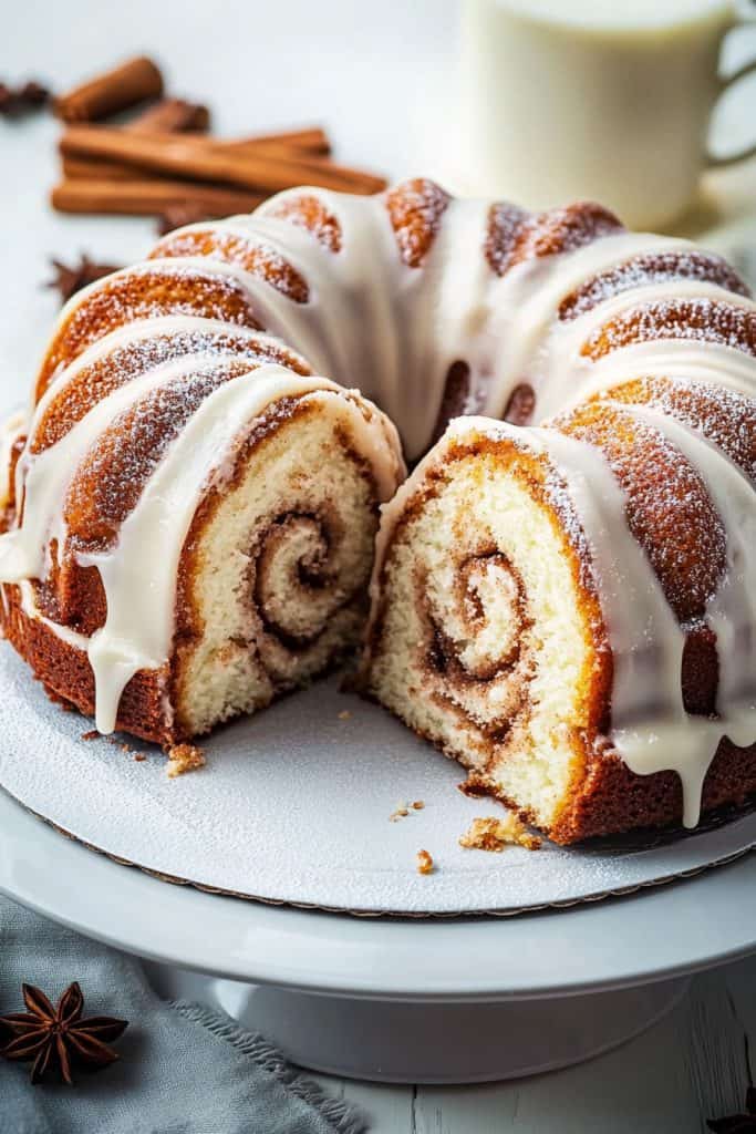 Delicious Cinnamon Roll Bundt Cake