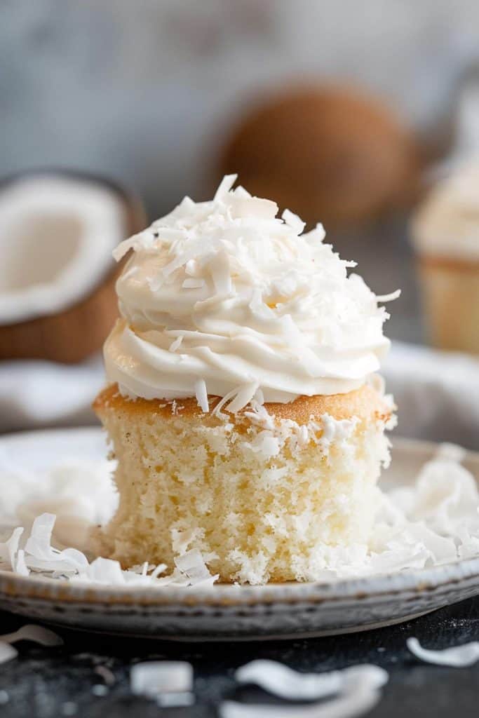 Delicious Coconut Cream Cupcake